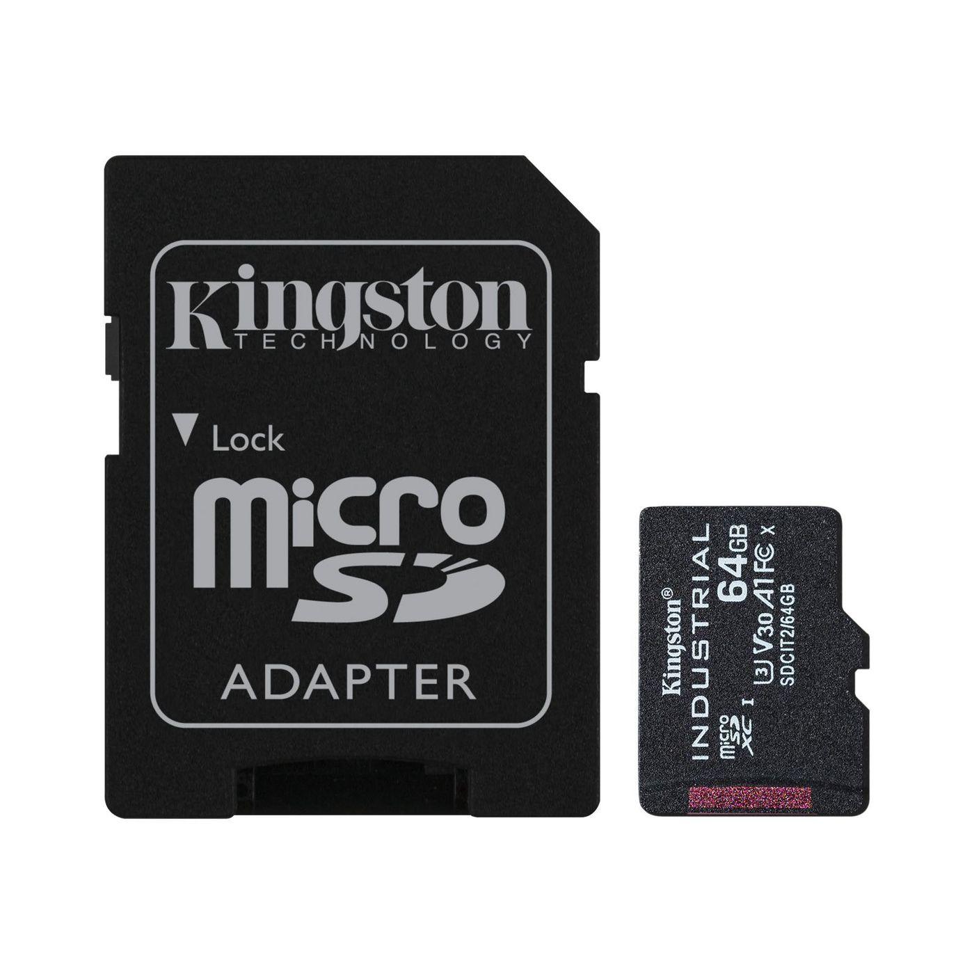 KT 64GB microSDXC Ind C10 adp