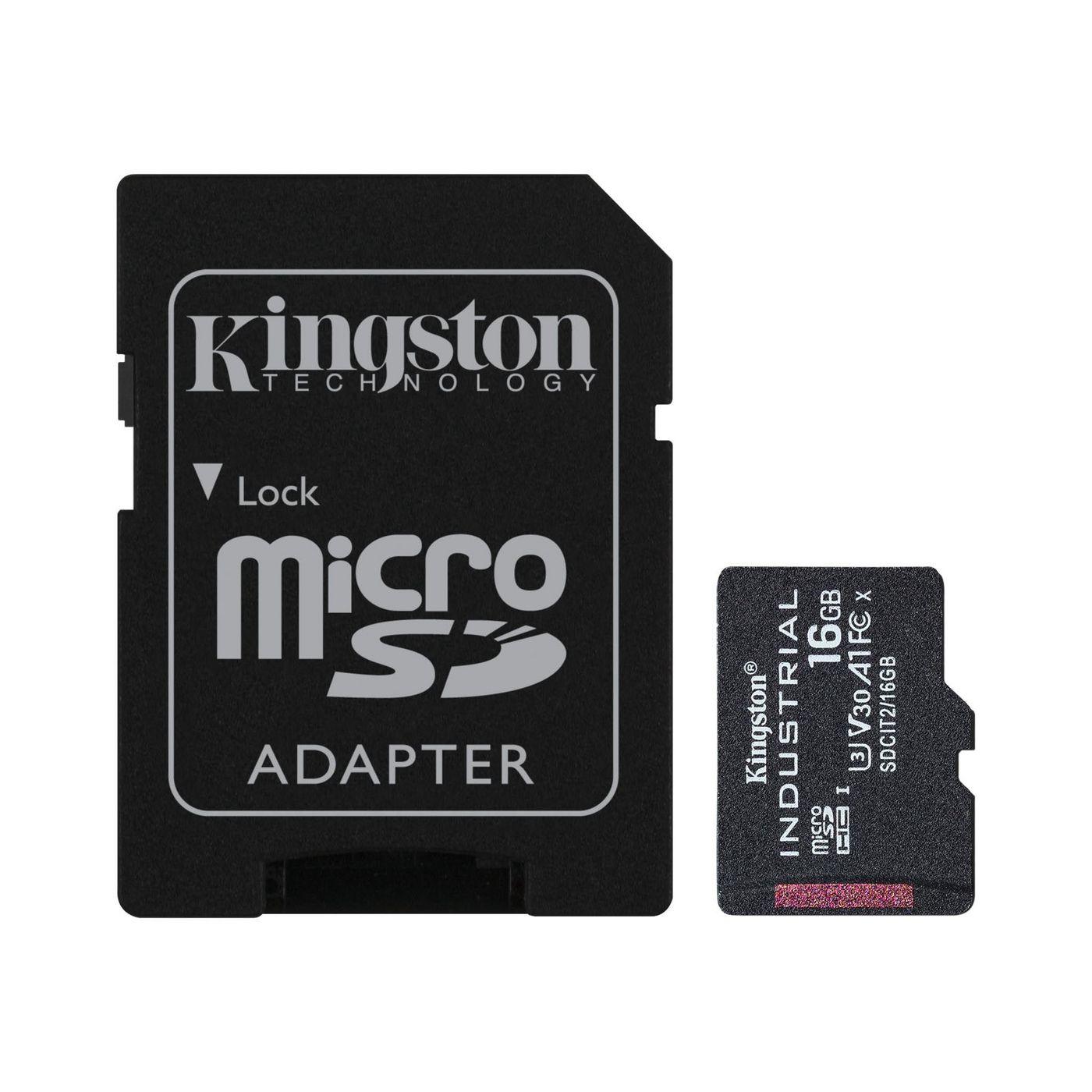 KT 16GB microSDHC Ind C10 adp