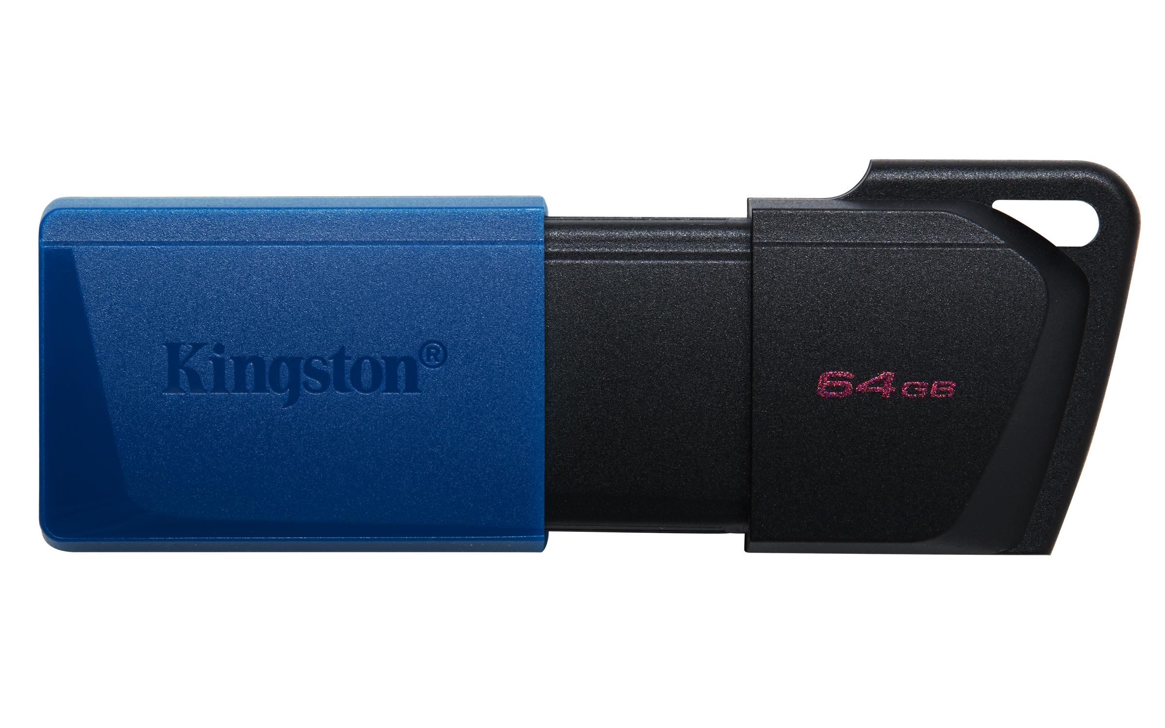 Kingston Technology DataTraveler 64GB USB3.2 Gen 1 Exodia M (Nero + Blu) - 2 Pieces