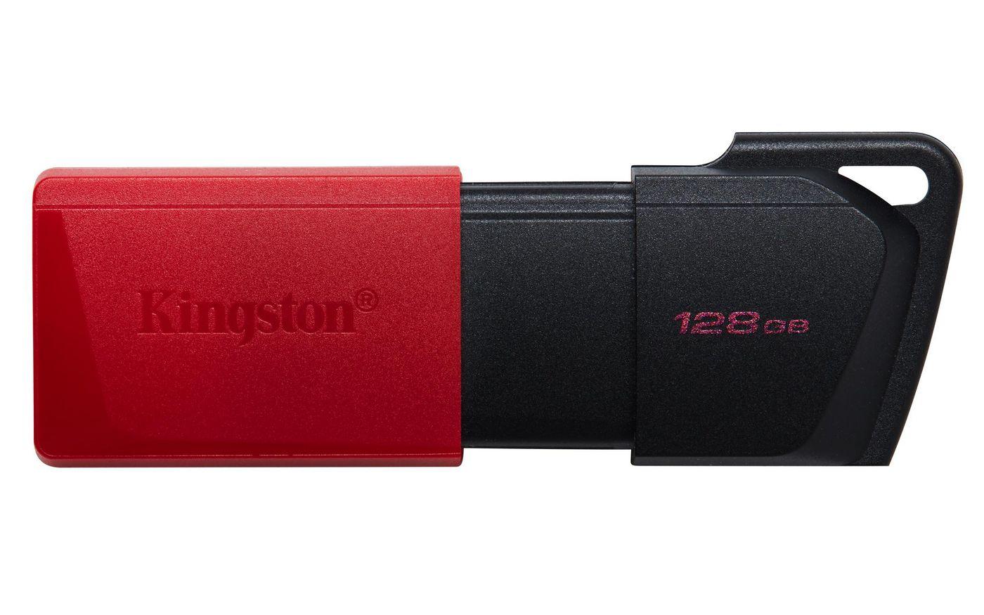 PEN DRIVE 3.2 128GB TYPE-A EXODIA M BLACK/RED KINGSTON CAPPUCCIO REMOVI