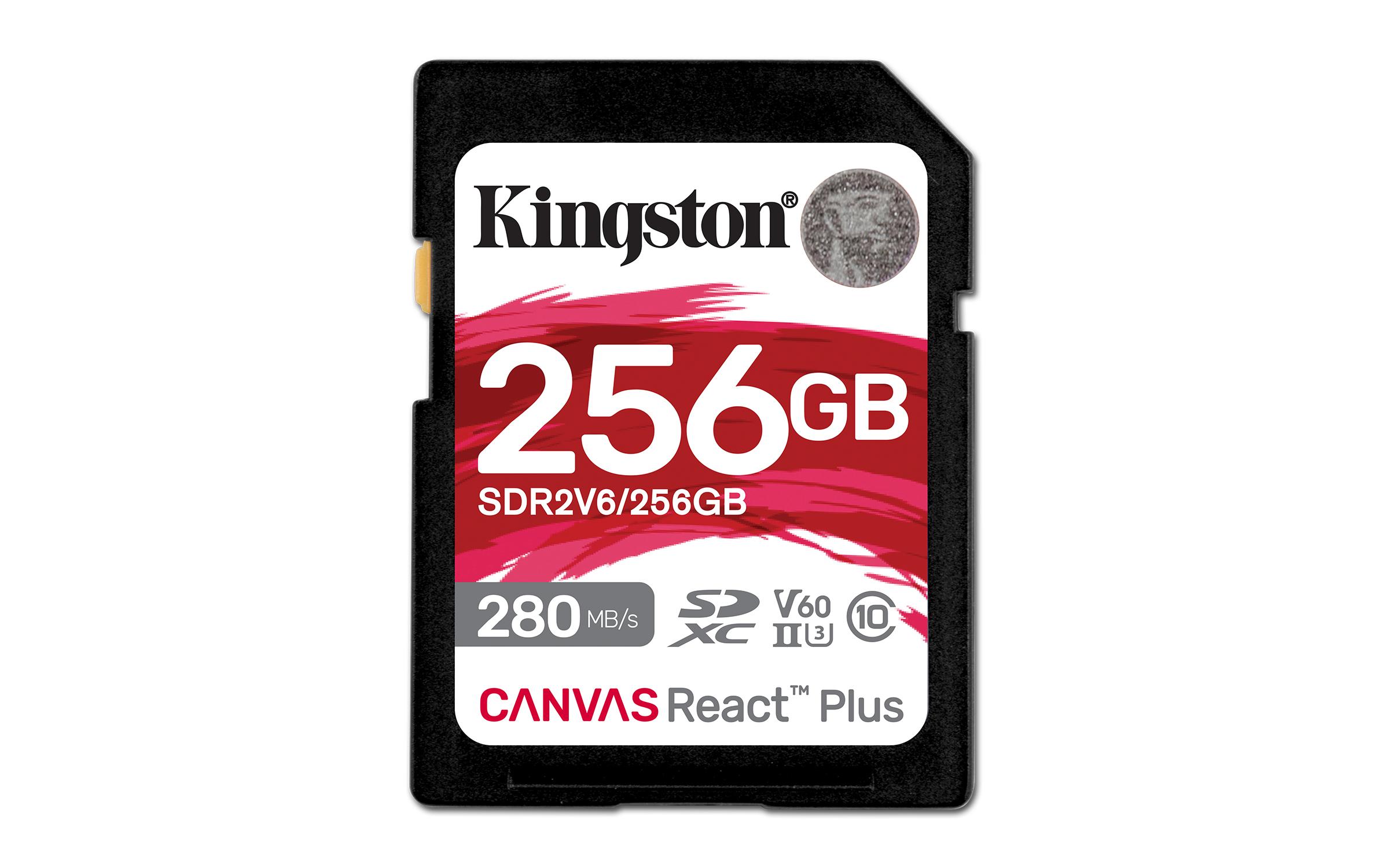 KT 256GB SDXC CanvasReact+