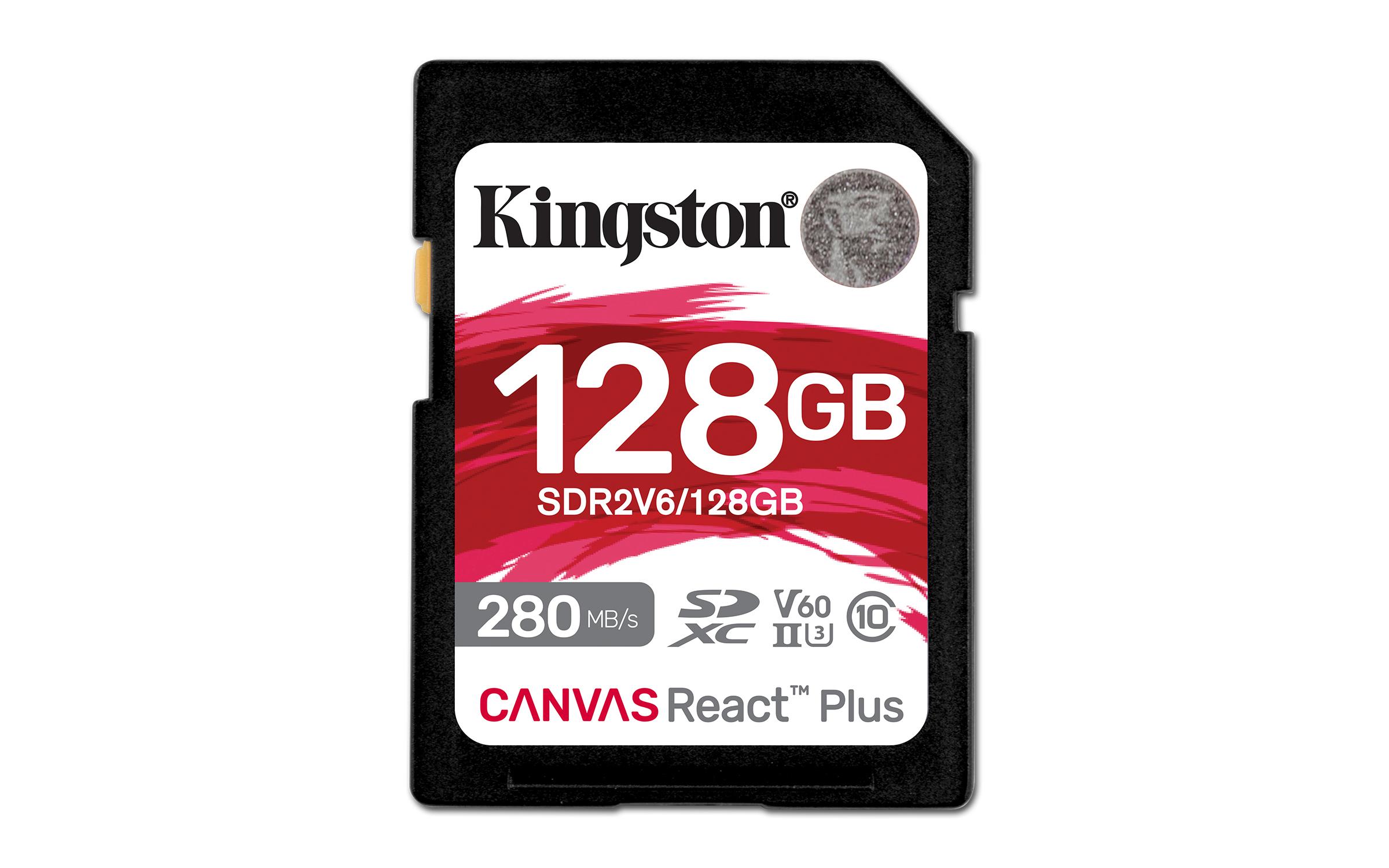 KT 128GB SDXC CanvasReact+