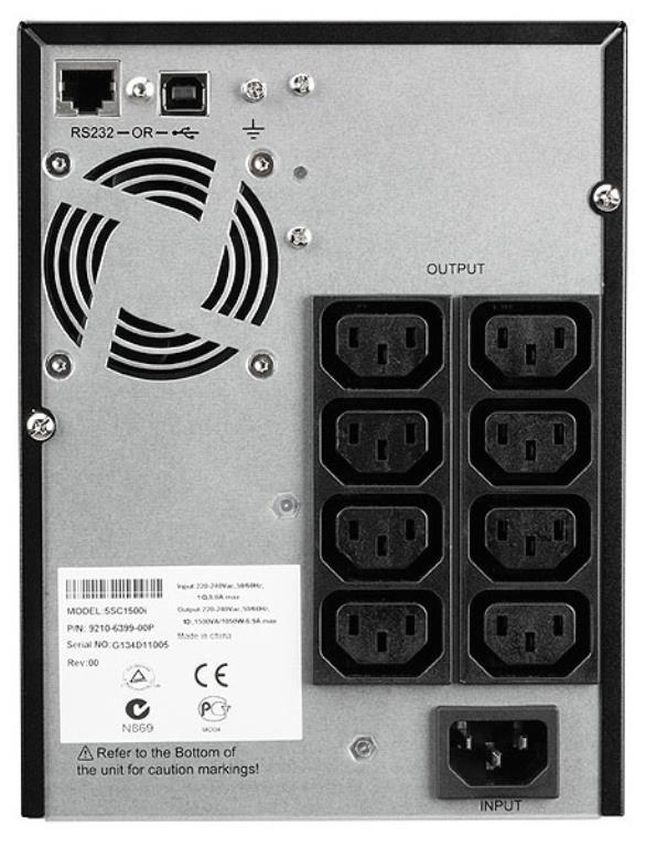 UPS Eaton 5SC - 1500VA - USB - Line interactive - 8 prese IEC