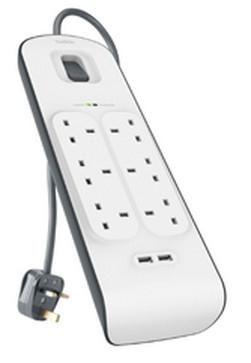 Belkin BSV604AF2M protezione da sovraccarico Bianco 6 prese(e) AC 2 m