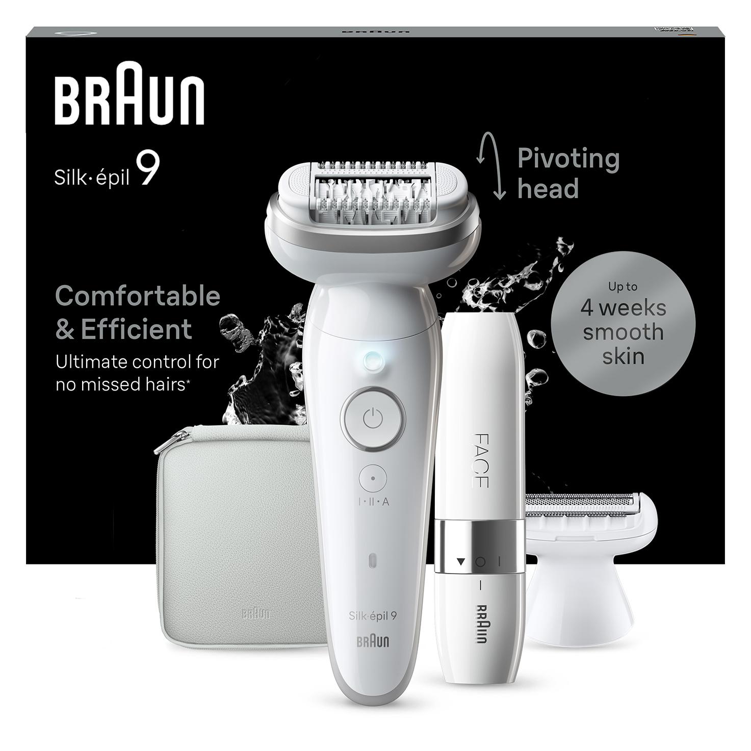 Braun Silk-ÃƒÂ©pil 9 9-341 epilatore 40 pinzette Bianco