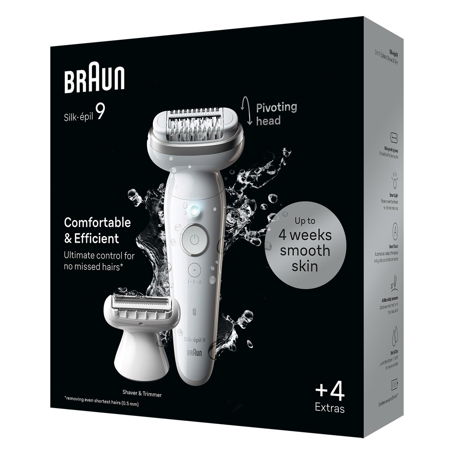 Braun Silk-ÃƒÂ©pil 9 9-041 40 pinzette Argento