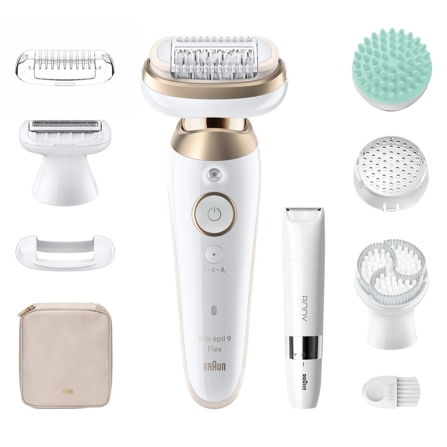 Braun Silk-ÃƒÂ©pil 9 Flex SkinSpa 9-481 3D Oro, Bianco