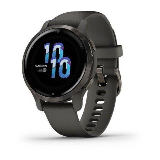 Orologio smartwatch Garmin Venu 2S - schermata 1.1 - GPS Wi-fi Bluetooth - Schema di colore grigio