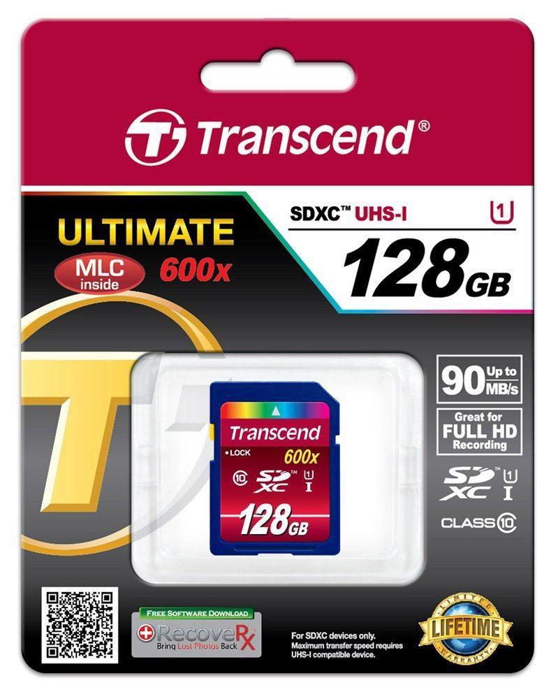SDXC UHS-1 Classe 10 600X 128 GB