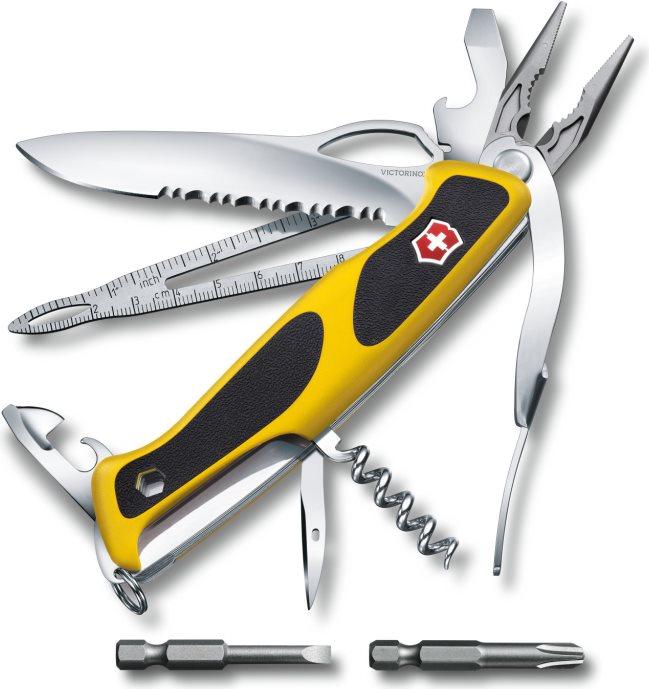 Victorinox V-0.97 98.MWC8 Coltello tascabile Ranger Grip Boatsman, giallo/nero