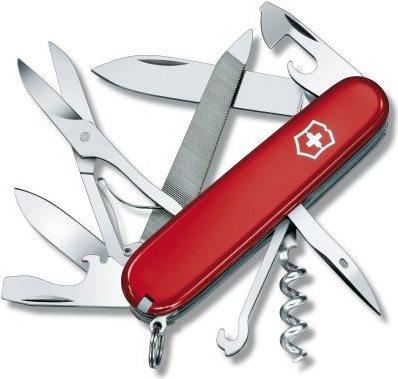 Coltello tascabile Victorinox V-1.37 43 Mountaineer, rosso