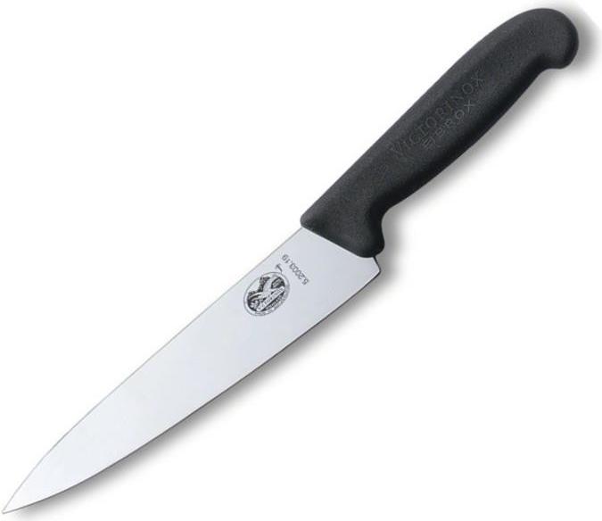 Victorinox V-5.20 03.19 Coltello da intaglio Fibrox, acciaio inossidabile, nero