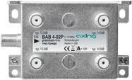 Axing Bab 4-02p. Tipo: scheggia del cavo, gamma di frequenza: 5 - 1218 MHz, colore del prodotto: grigio. Plug: F. Larghezza: 93