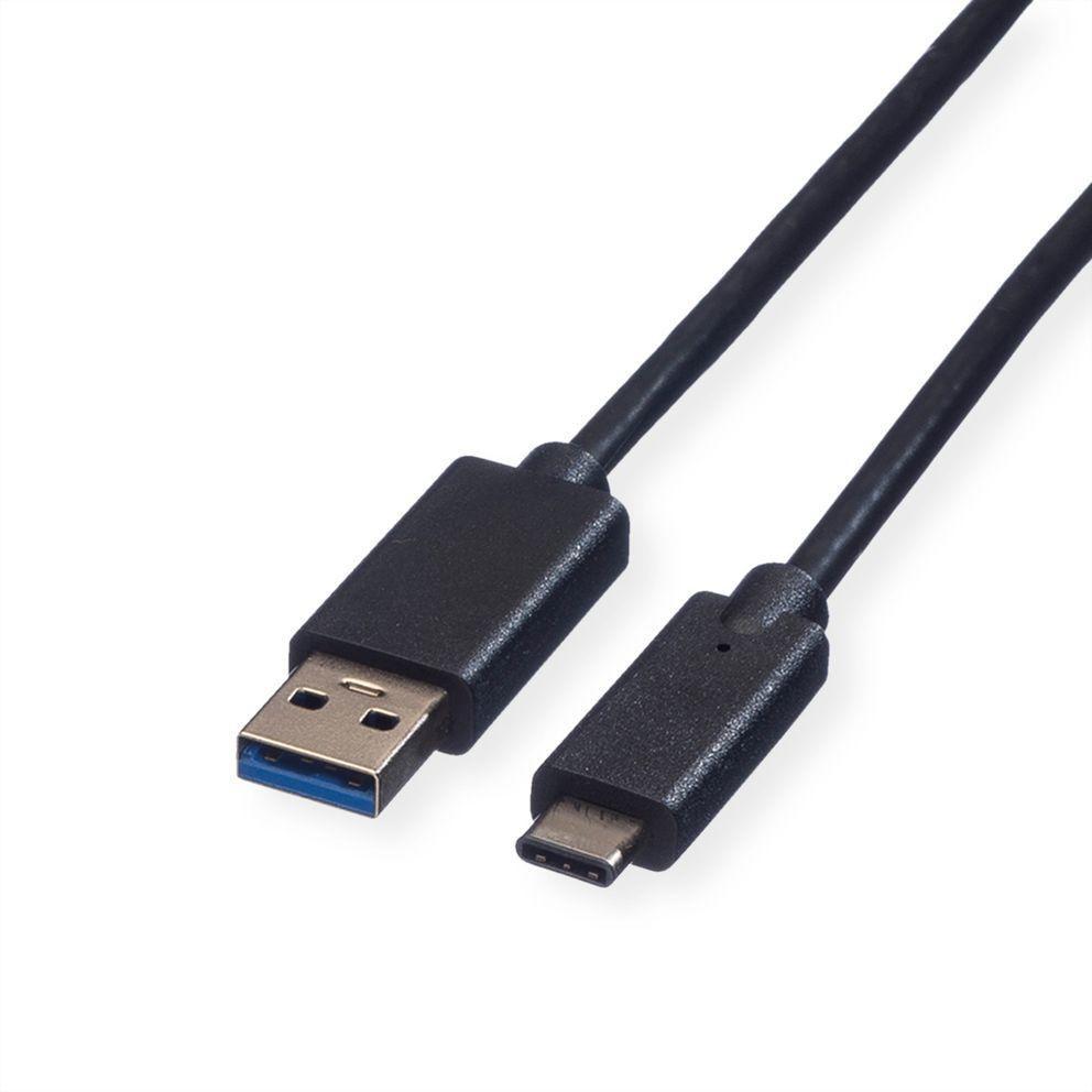 ROLINE USB 3.1 Cable, A-C, M/M 0.5 m cavo USB 0,5 m USB 3.2 Gen 1 [3.1 Gen 1] USB A USB C Nero (ROLINE USB3.2 Gen1 Cable A-C. M