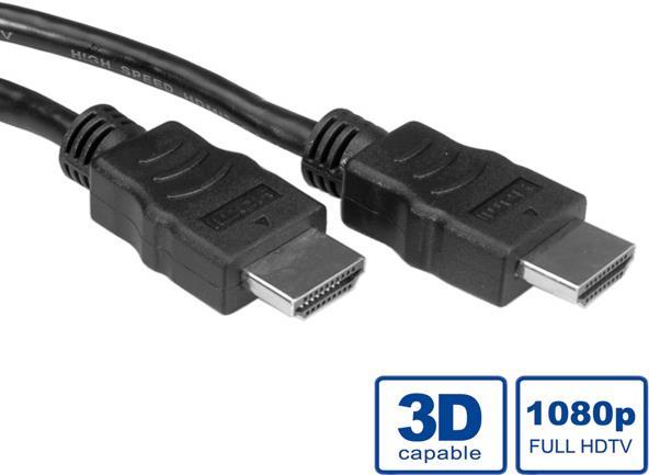 Valore - Video/Audio/Network Cable - HDMI - HDMI, 19 -Pin (M) - HDMI, 19 -Pin (M) - 5 m - schermato - nero (11.99.5735)