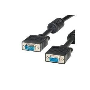 ROLINE 20m VGA cavo VGA VGA [D-Sub] Nero (ROLINE HQ VGA Cable+Ferrit HD15. M/F. Black. 20m)