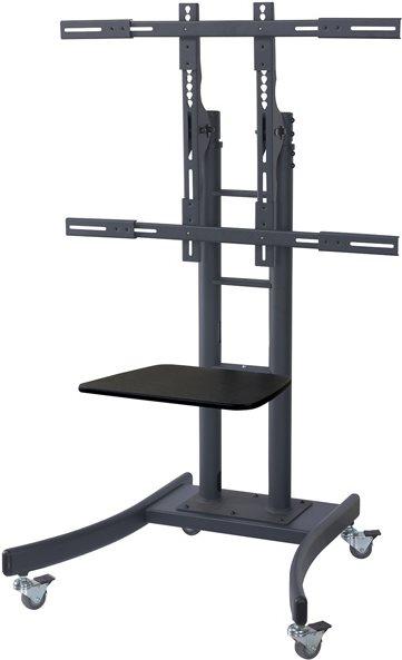 STAFFA PAVIMENTO PER TV 37-100 LOAD 125KG 800X600 PIANO E RUOTE