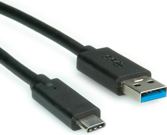 VALUE - Cavo USB - Da USB 3.0 (M) a USB Tipo C (M) - 5 V - 900 mA - 50 cm - bianco (11.99.9010)