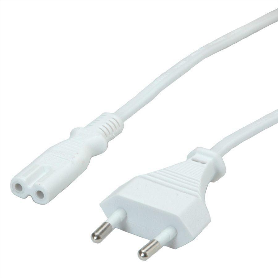 Value 19.99.2095 cavo di alimentazione Bianco 18 m CEE7/16 Accoppiatore C7 (VALUE Euro Power Cable Type C to C7. White. 1.8m)