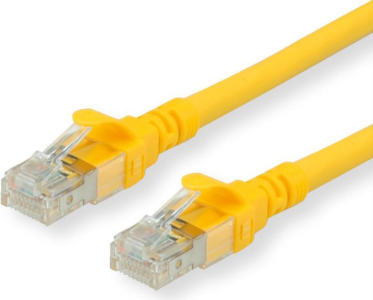Secomp Roline - Cavo patch - RJ -45 (M) a RJ -45 (M) - 50 cm - SFTP, PIMF - Cat 6 - Halogen -pree, sagom, loped - giallo (21.15