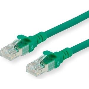 Secomp Roline - Cavo patch - RJ -45 (M) a RJ -45 (M) - 30cm - SFTP, PIMF - Cat 6 - Halogen -Gree, Abaused, Divided - Green (21.