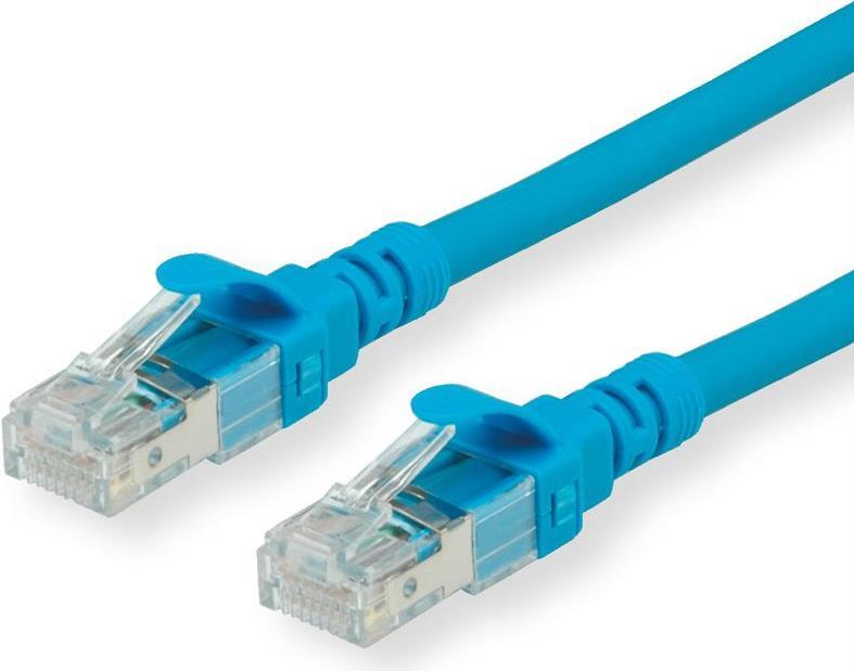 Secomp Roline - Cavo patch - RJ -45 (M) a RJ -45 (M) - 5 m - SFTP, PIMF - Cat 6 - Halogen -pree, sagom, Improvvisamente - blu (