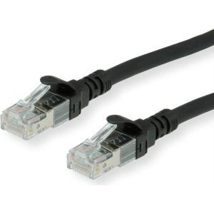 Secomp Roline - Cavo patch - RJ -45 (M) a RJ -45 (M) - 5 m - SFTP, PIMF - Cat 6 - Halogen -pree, sagom, Improvvisamente - nero