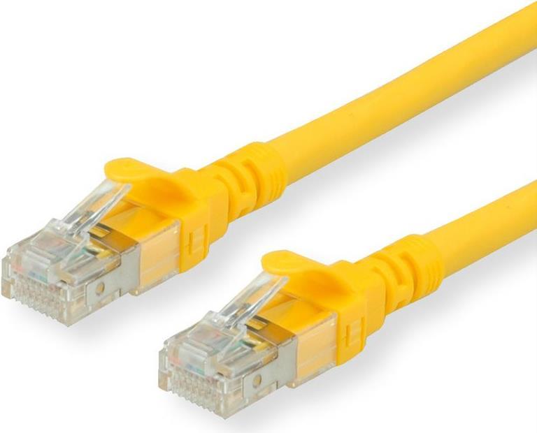 Secomp Roline - Cavo patch - RJ -45 (M) a RJ -45 (M) - 2,0m - UTP - Cat 6A - Halogen -pree, sagom, diviso - giallo (21.15.2722)