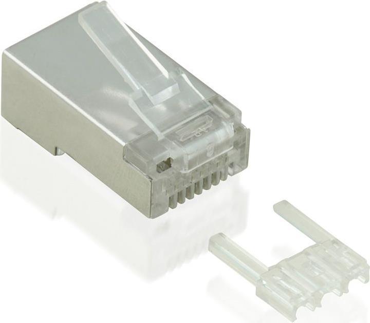 Network Connector - RJ -45 (M) - STP - Cat 6E - Transparent (confezione di 100)