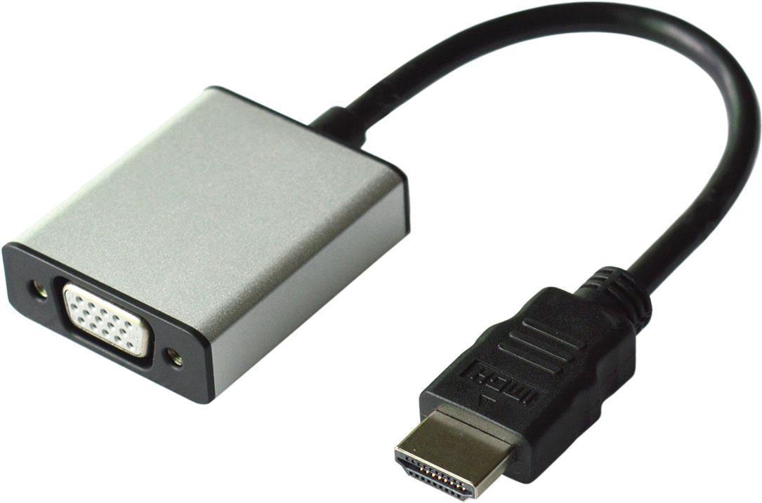VALUE - Adattatore video/audio - HDMI / VGA / Audio - Da HDMI (M) a HD-15 mini-telefono stereo da 35 mm Micro-USB tipo B (solo
