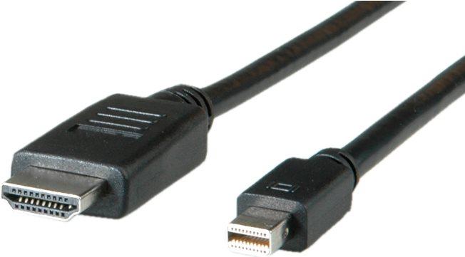 ROLINE 11.04.5795 cavo e adattatore video 1 m Mini DisplayPort Nero (ROLINE MiniDP Cable MiniDP-UHDTV. M/M. Black. 1.0m)