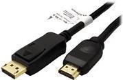 Valore - Cavo video - DisplayPort / HDMI - DisplayPort (M) a HDMI (M) - 7,5 M - schermato - Black