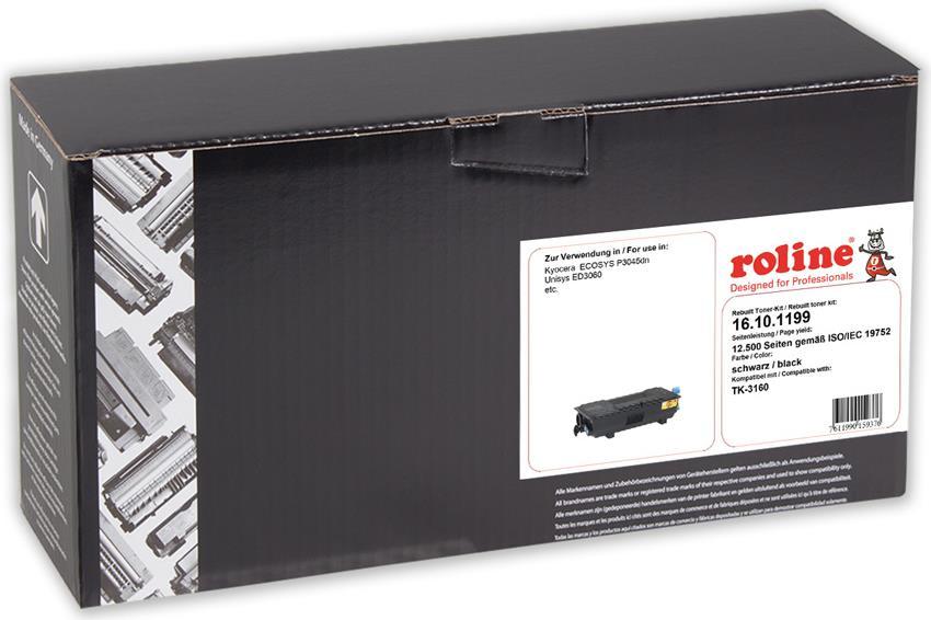 Secomp Roline - Black - Toner Cartidge (alternativa a: Kyocera TK -3160) - Per Kyocera Ecosys P3045DN, P3045dn/Kl3, P3050DN/KL3