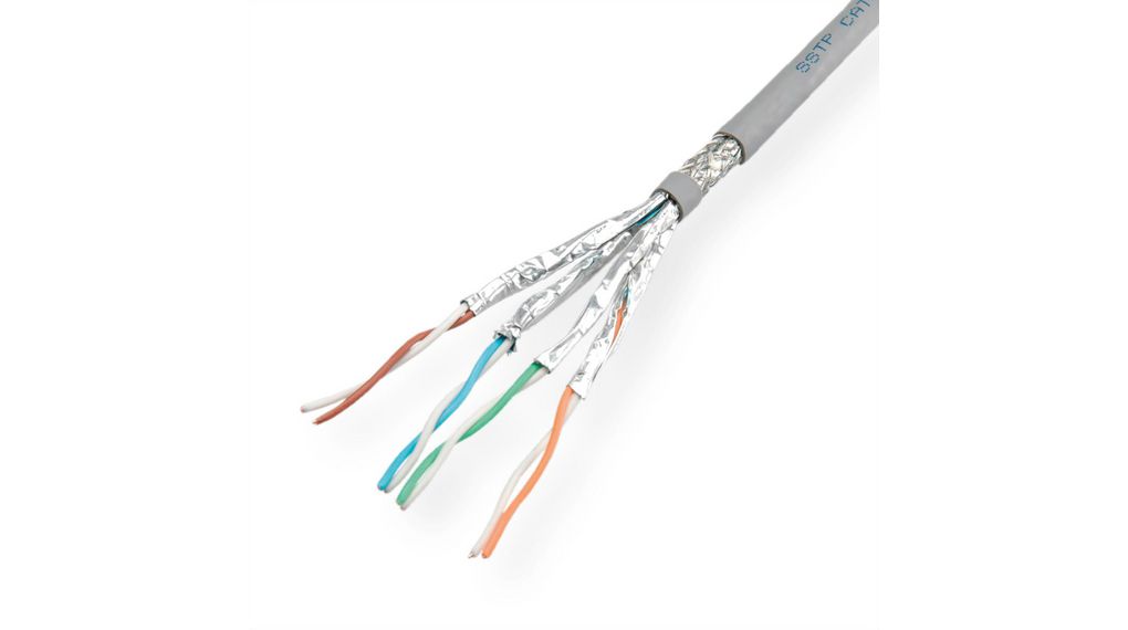 Cavo S-FTP PiMF Cat.7 filo rigido, AWG23 300 m, 300 m, Cat7, S-FTP S-STP