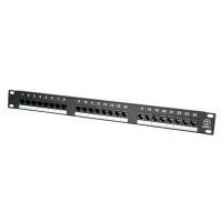 Pannello patch - Cat 5E - UTP - RJ -45 X 24 - Black - 48,3 cm (19 pollici)