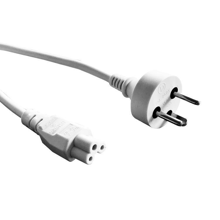 ROLINE 30.08.9024 cavo di alimentazione Bianco 18 m DK-EDB Accoppiatore C5 (Power Cable White 1.8 M - Dk-Edb C5 Coupler - Warra