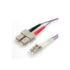 ROLINE 10m LC/SC cavo a fibre ottiche OM4 Viola (ROLINE FO Cable 50/125Ãƒâ€šÃ‚Âµ. OM4. LC/SC. Violet. 10m)