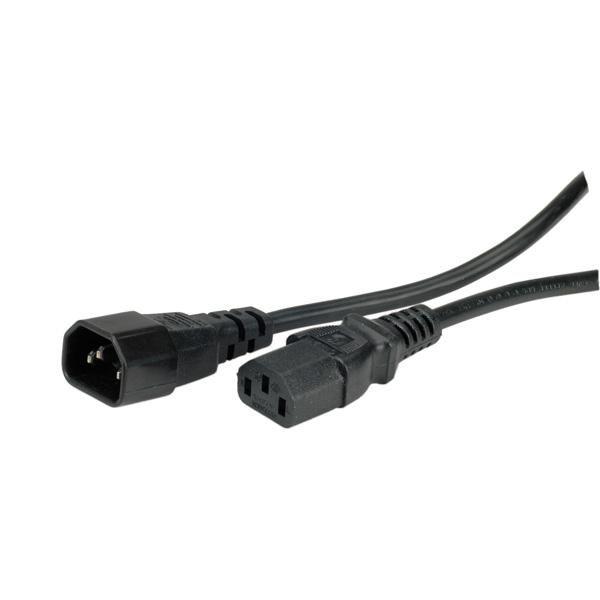 Value 19.99.1505 cavo di alimentazione Nero 05 m Accoppiatore C14 Accoppiatore C13 (VALUE Power Cable C14 to C13. Black. 0.5m)
