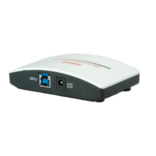 Hub USB3.2 Gen1 ROLINE "nero