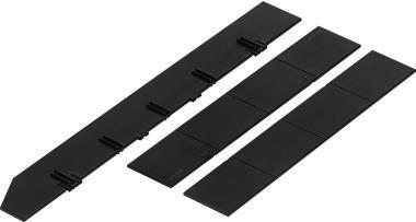 Stirodoc set di suddivisione Stiro, 1 linea di attraversamento longitudinale/2 Black, 1 longitudinale e 2 attraversamento, mate