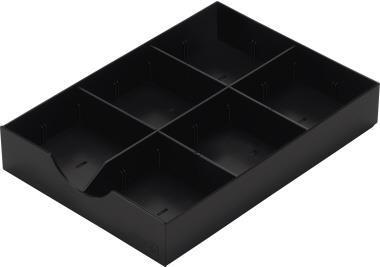 inserto per cassetti in polistirolo nero