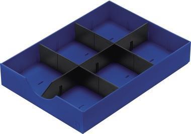 inserto per cassetti in polistirolo blu