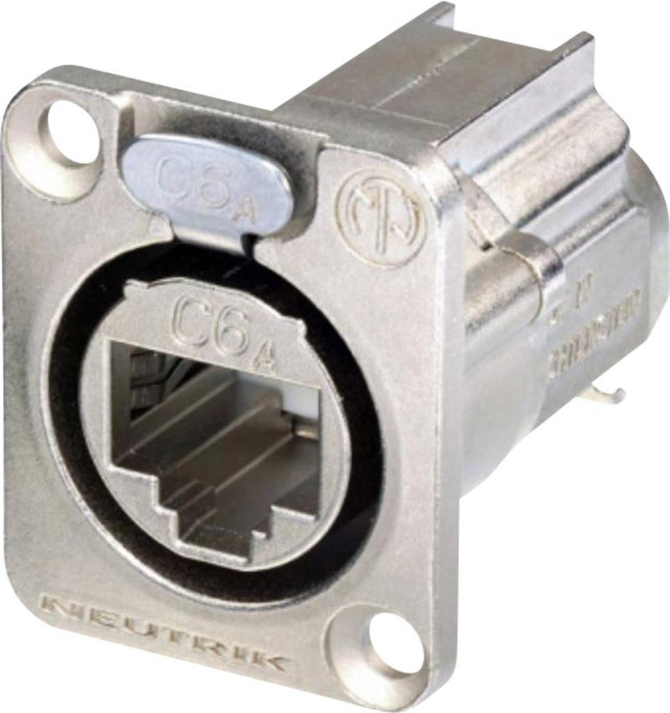 Neutrik RJ45 Connettore dati Ethercon D Serie Socket, Polo dritto: 8P8C Ne8fdx-Y6 Nickel Ne8fdx-Y6 1 St. (NE8FDX-Y6)