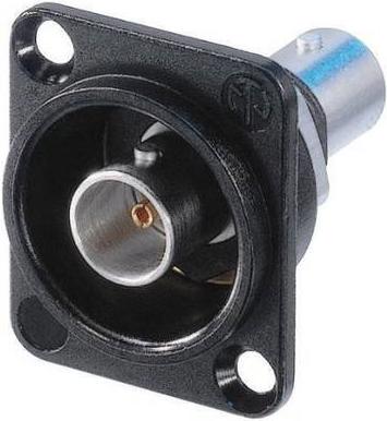 Neutrik NBB75DFIB -P - BNC - Black - Acciaio inossidabile - Brass - Poliossimetilene (POM) - Politetrafluoretilene (PTFE) - Zin