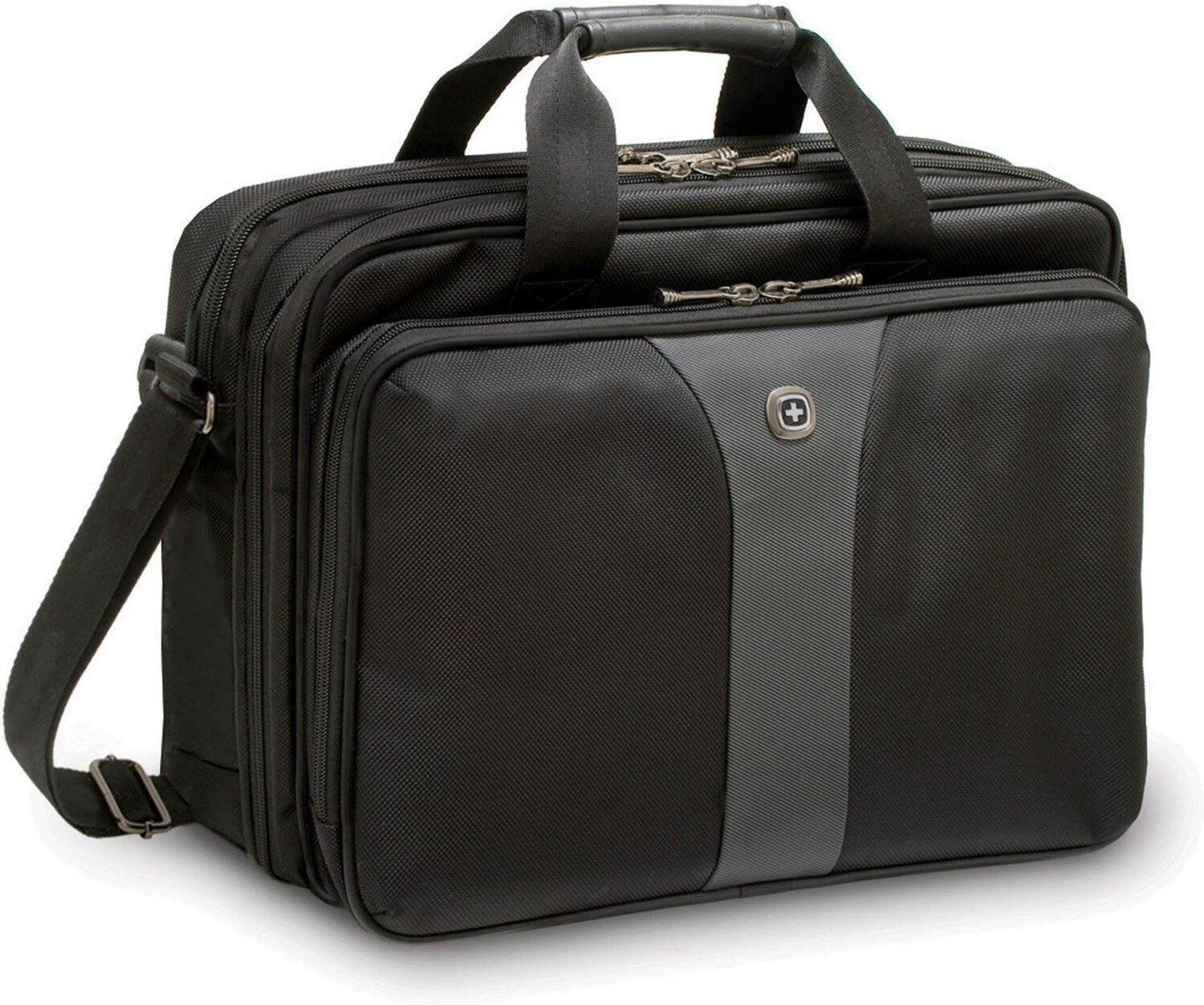 Wenger/SwissGear Legacy 16 40,6 cm [16] Valigetta ventiquattrore Nero, Grigio (Wenger Legacy 16 Double Laptop Case)