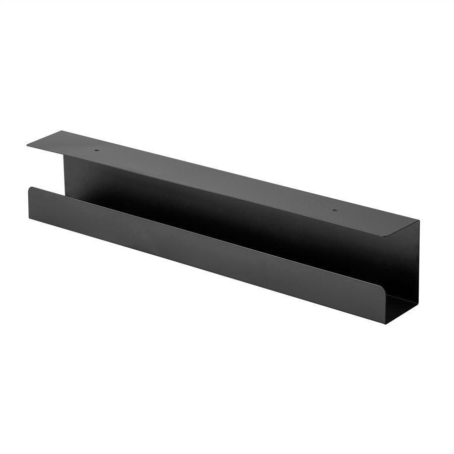 Value 17.99.1315 organizer per cavi Pannello passacavi Nero 1 pezzoi (VALUE Cable Cover Organizer. Black)