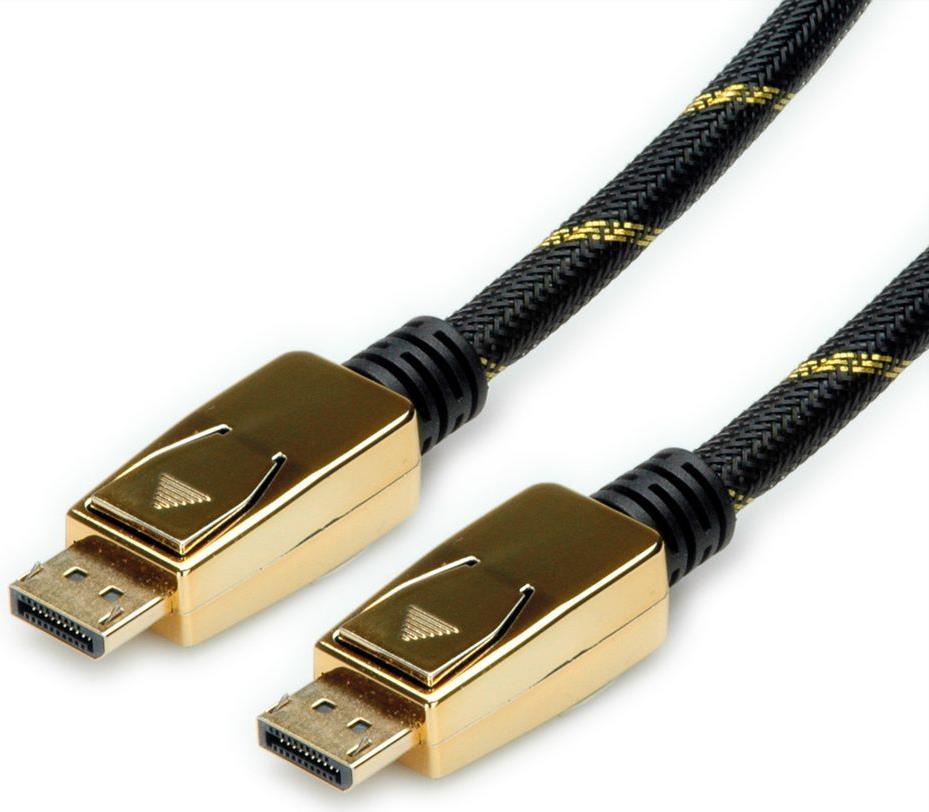 Roline 11.04.5921 Cavo DisplayPort 2 M Nero - oro (11.04.5921)