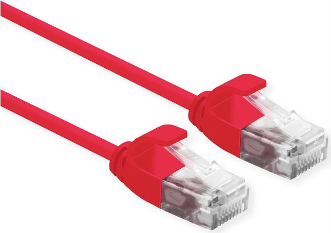 ROLINE UTP DATA CENTER PATCHCORD CAT.6A CLASS EA LSOH SLIM ROSSO 5M