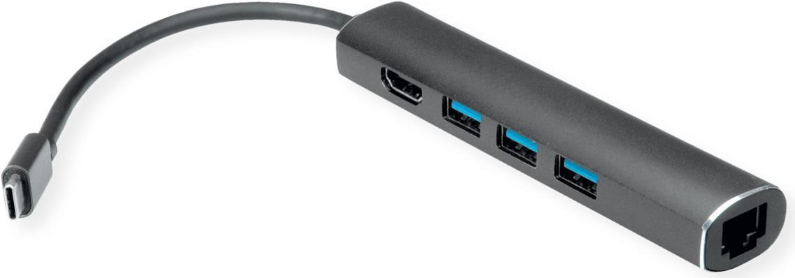 VALUE DOCKING USB - C 1X 4K HDMI 3X USB3.2 GEN1 1X GIGABIT ETHERNET