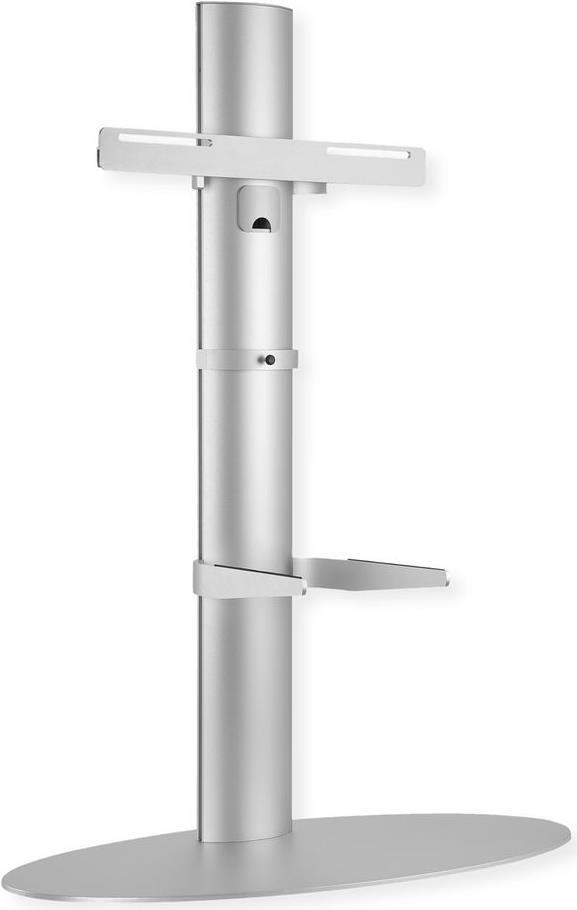 STAFFA PAVIMENTO PER TV FINO A 55 SILVER ALLUMINIO 400X400 40KG